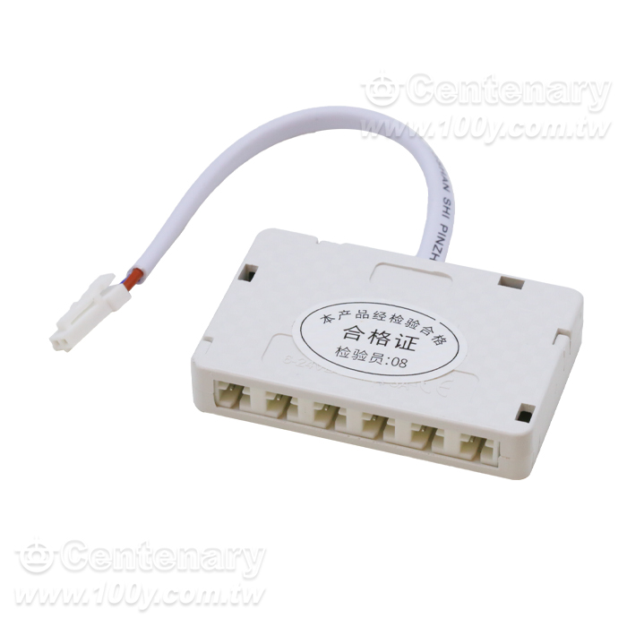 Dupont distribution box with 6 positions for kitchen and wardrobe light strips - 163865 Product Image