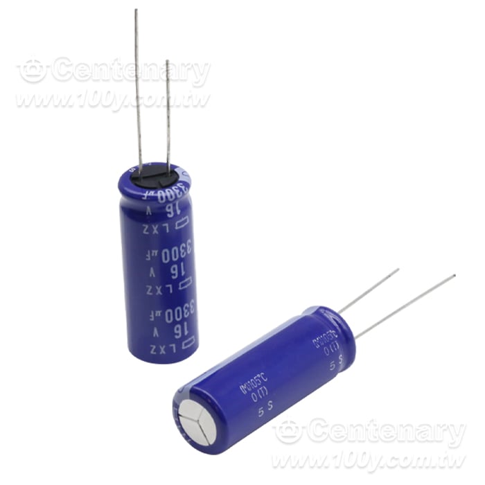 NIPPON  3300uF/16V  Miniature Aluminum Electrolytic Capacitor - 163922 Product Image