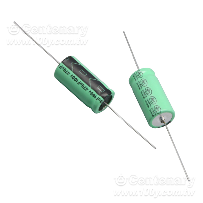 臥式電解電容 台湾立隆-100V/470uf - 164174 產品圖片
