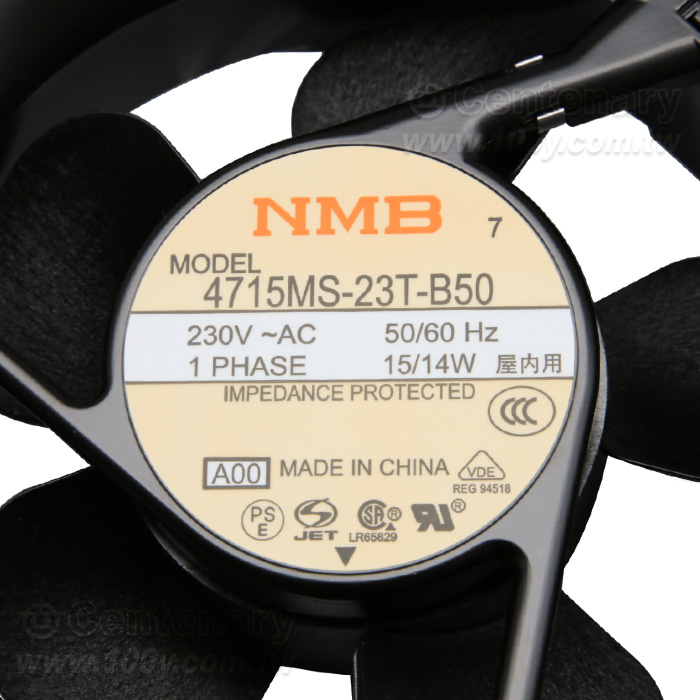 NMB_AC230V 風扇 119*119*38mm 2P插頭 - 94556 產品圖片