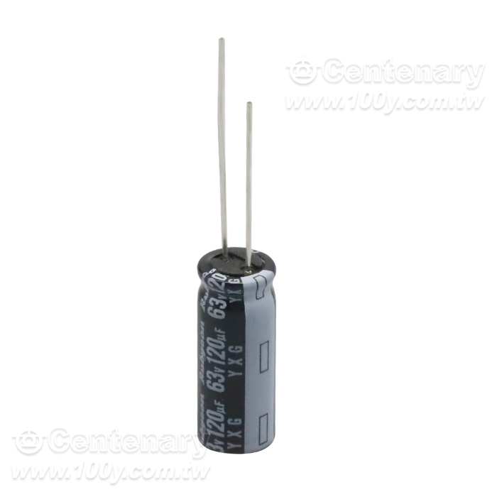 Rubycon_120uF/63V Miniature Aluminum Electrolytic Capacitor - 164240 Product Image