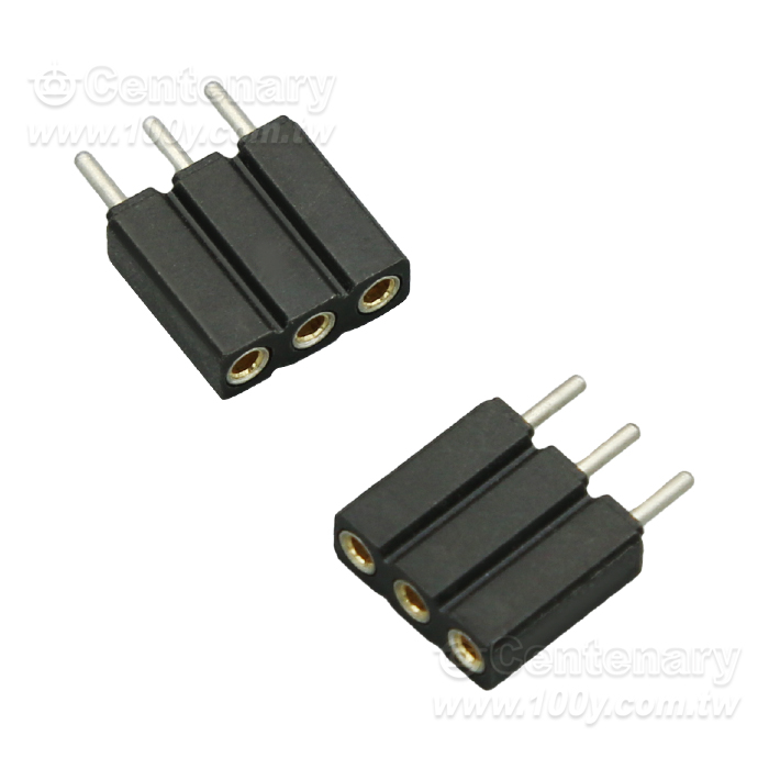 CONN SOCKET 3P GOLD PCB - 97586 Product Image