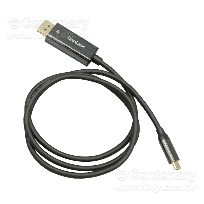 Type-c轉DP線1.4公轉公 支持8K解析度 線長1M - 161303 產品圖片