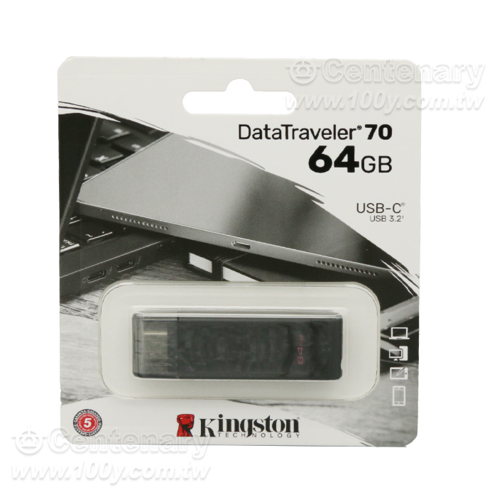 DataTraveler 70 USB Type-C 64GB 隨身碟 - 91765 產品圖片