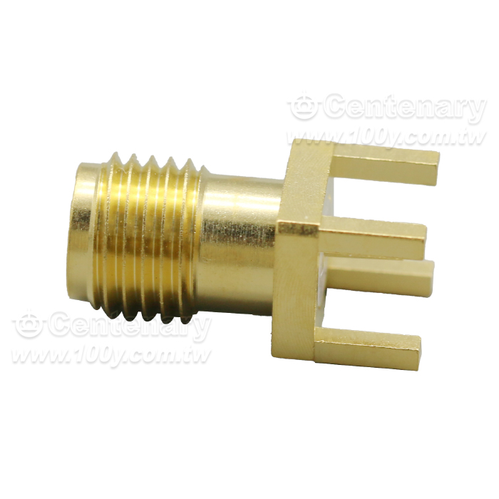 SMA Jack PCB Mount With Round Contact; - 97666 Product Image