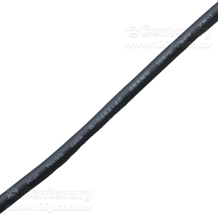 4P連接器 座裝孔/母插座 帶線 1M - 164776 產品圖片