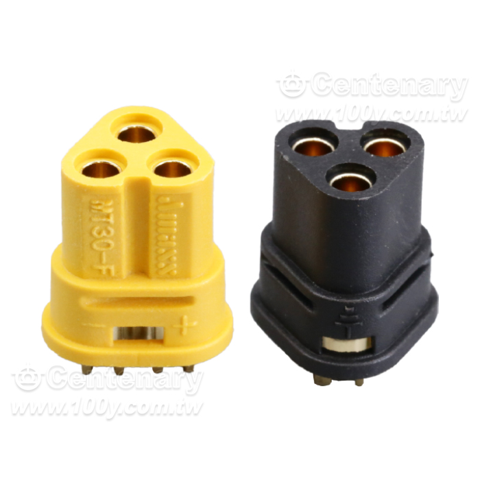 MT30小電流三孔連接器 母頭 黑色 - 164907 產品圖片