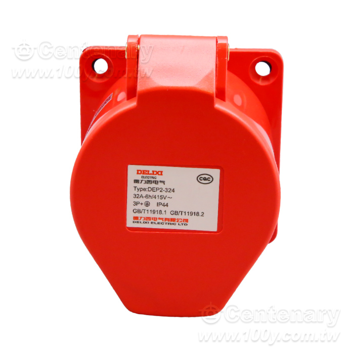 工業插座連接器-4芯32A/415V防水防塵IP44級 暗裝 - 164997 產品圖片