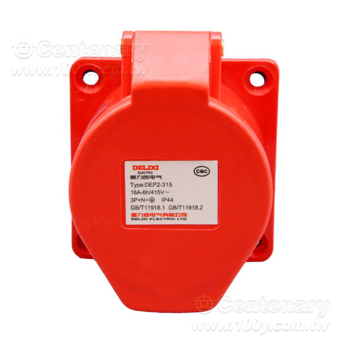 工業插座連接器-5芯16A/415V防水防塵 IP44級 暗裝 - 164998 產品圖片
