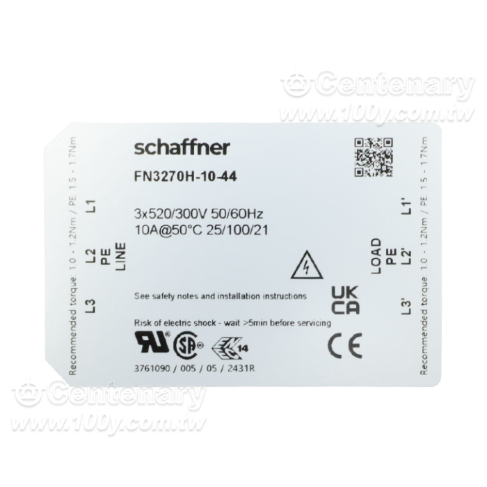 Schaffner_三相RIF濾波器 10A/520VAC 底盤安裝 - 150210 產品圖片
