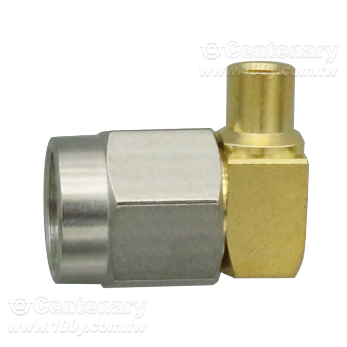 SMA Plug Solder Right Angle - 91837 Product Image