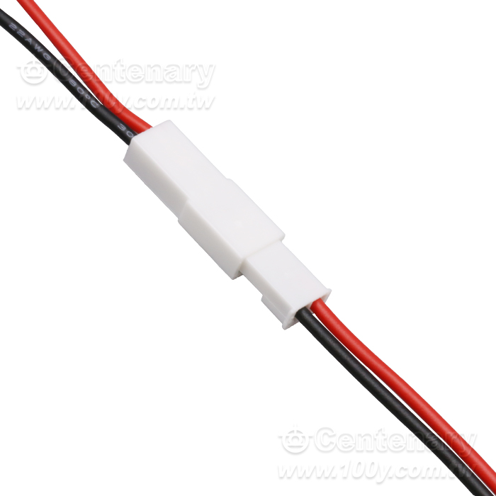 SYP2.5mm 2P 白色 公頭頭連接線 長100mm - 165087 產品圖片