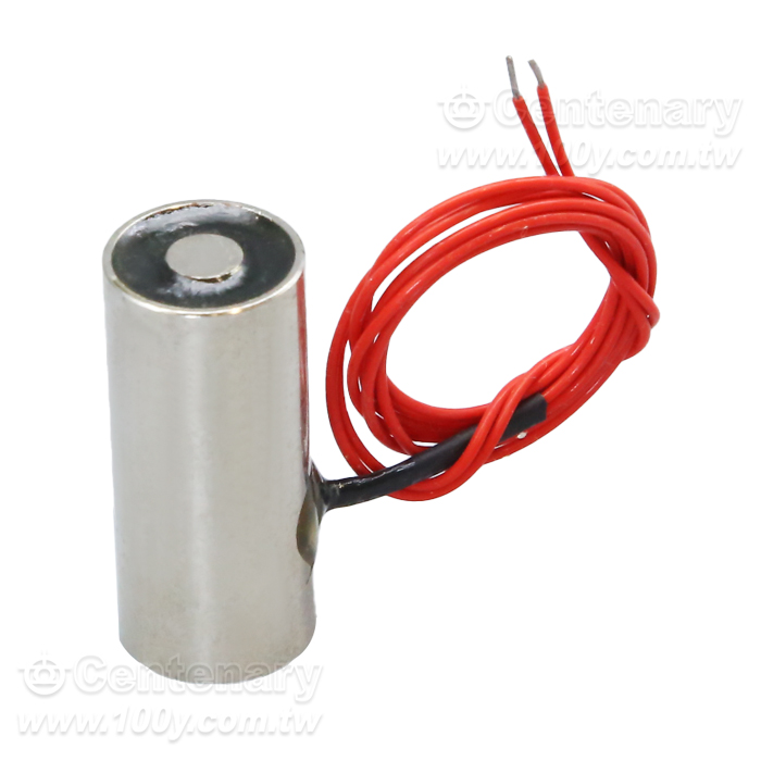 直流吸盤式電磁鐵12V D:13mm H:30mm 吸力:1KG - 142906 產品圖片