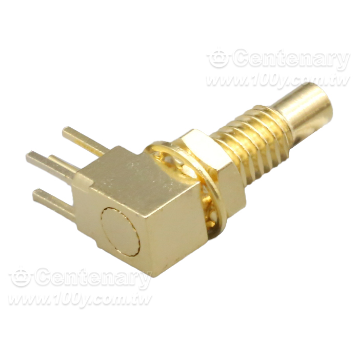 SSMC-JYWE SSMC彎公座焊PCB面板帶螺母固定插座SSMC-JYWHD連接器 - 165499 產品圖片