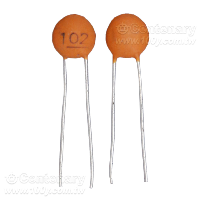 0.001uF Radial Ceramic Disc Capacitor - 165464 Product Image