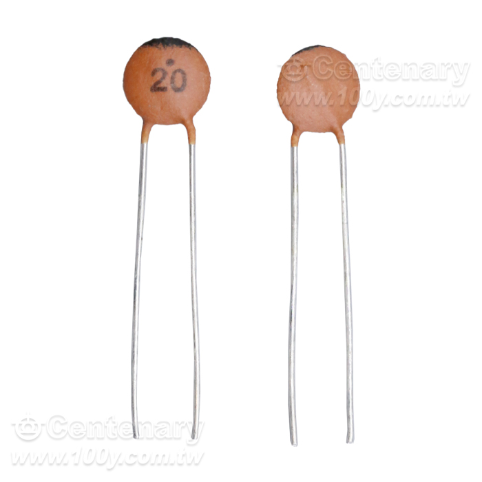  20PF Radial Ceramic Disc Capacitor - 165467 Product Image