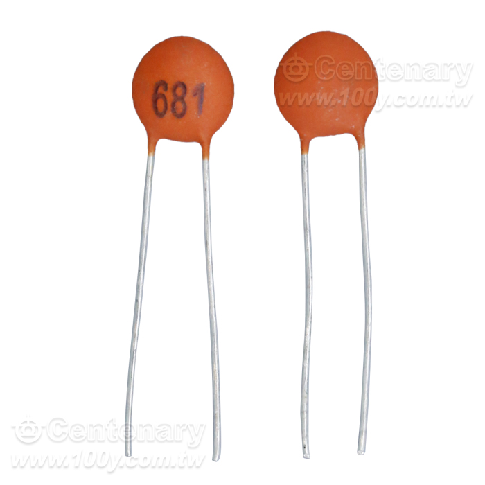 680PF  Radial Ceramic Disc Capacitor - 165489 Product Image