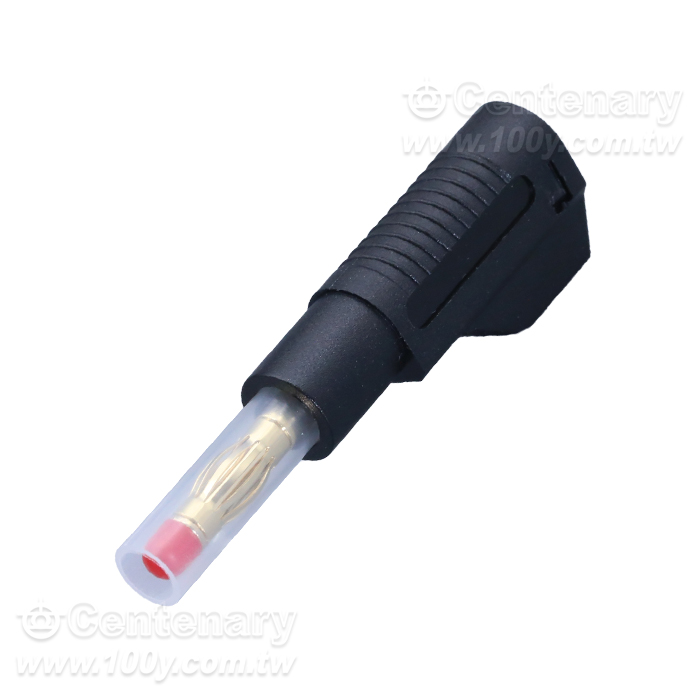 4mm鍍金香蕉插頭 56mm 32A/600V 黑色 - 150583 產品圖片