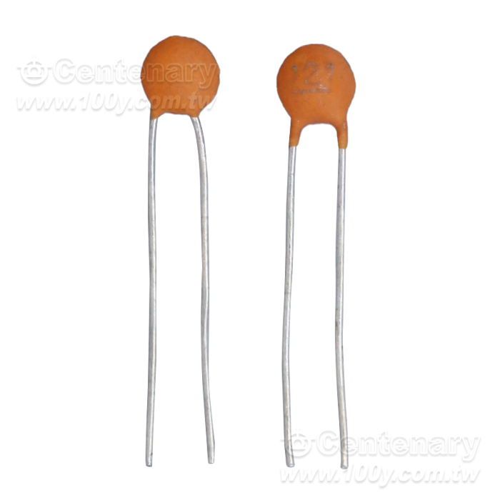 120PF/50V  Radial Ceramic Disc Capacitor - 165601 Product Image