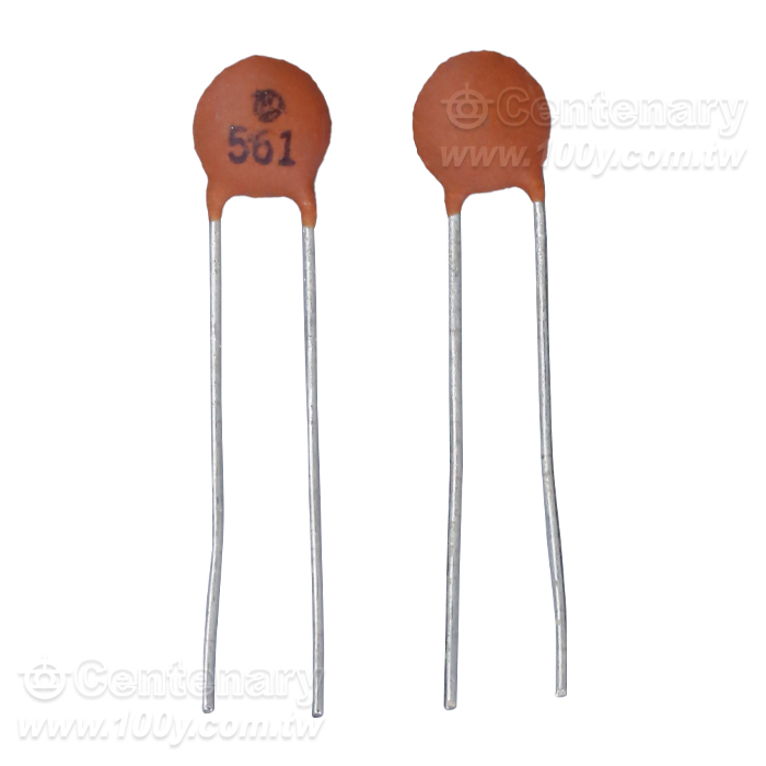 560PF/50V Radial Ceramic Disc Capacitor - 165603 Product Image