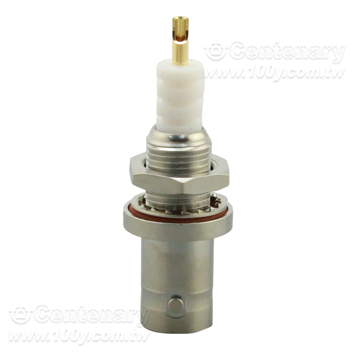 MHV Jack Bulkhead With Solder Cup Contact; IP67 Mated - 165522 Product Image