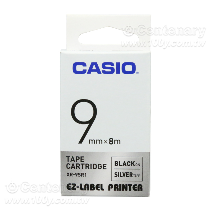 標籤紙 9mm 銀底黑字 - 96892 產品圖片