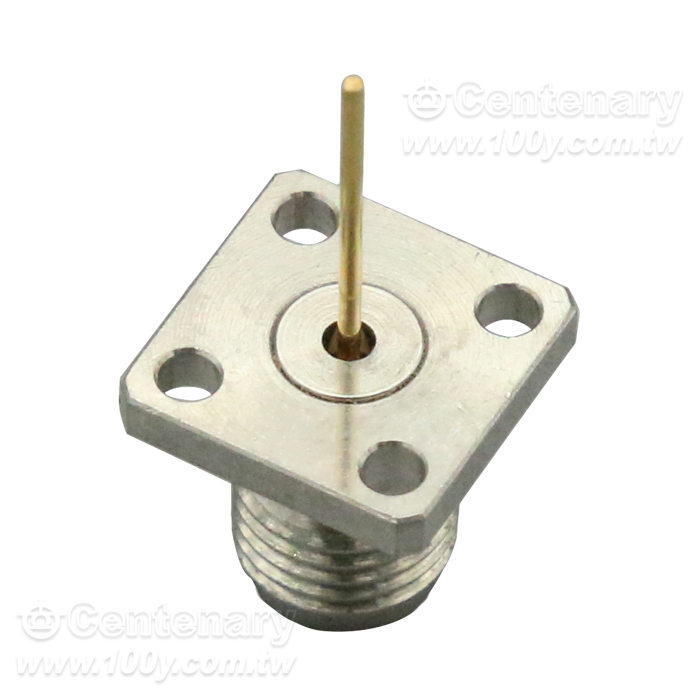 2.92mm Jack SQ 9.5mm 4 hole Flange With Round Contact - 96986 Product Image