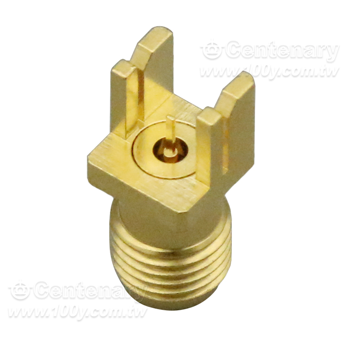 2.92mm Jack PCB Mount End Launch With Tab Contact - 96988 產品圖片