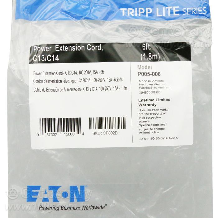 Heavy-Duty PDU Power Cord, C13 to C14 - 97085 Product Image