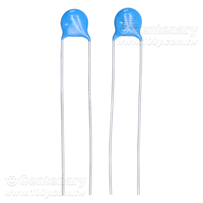 高壓陶瓷電容 0.0022uF(2200pF)(2.2nF) 1KV ±20% - 166020 產品圖片