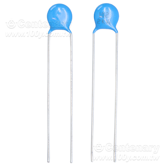 高壓陶瓷電容 0.001uF(1000pF)(1nF) 2KV ±20% - 166022 產品圖片