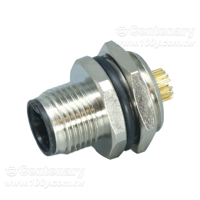 Solder 8P Male Socket_M16 Sensor Waterproof Connector - 166096 Product Image