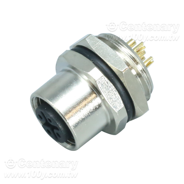 M12 Female Socket_M12 Sensor Waterproof Connector - 166100 Product Image