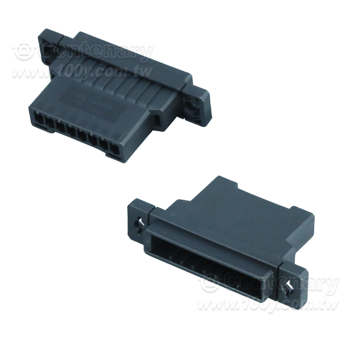 TE Wire to Wire Panel Mount Type Tab Housing - 160663 Product Image
