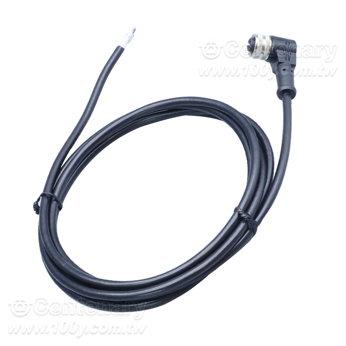 Straight needle in the first four male head _M12 waterproof sensor cable - 166124 Product Image