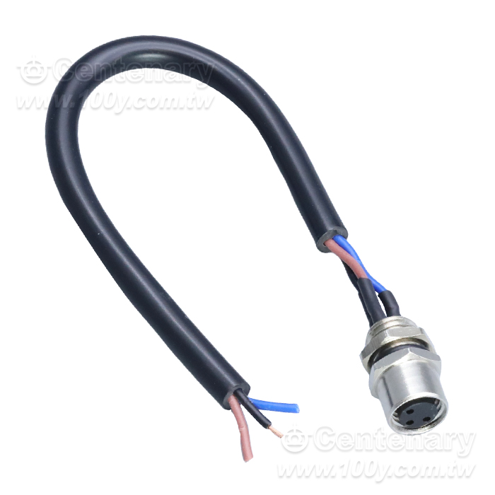 Solder 3P Female Socket_M8 Sensor Waterproof Connector - 145748 Product Image