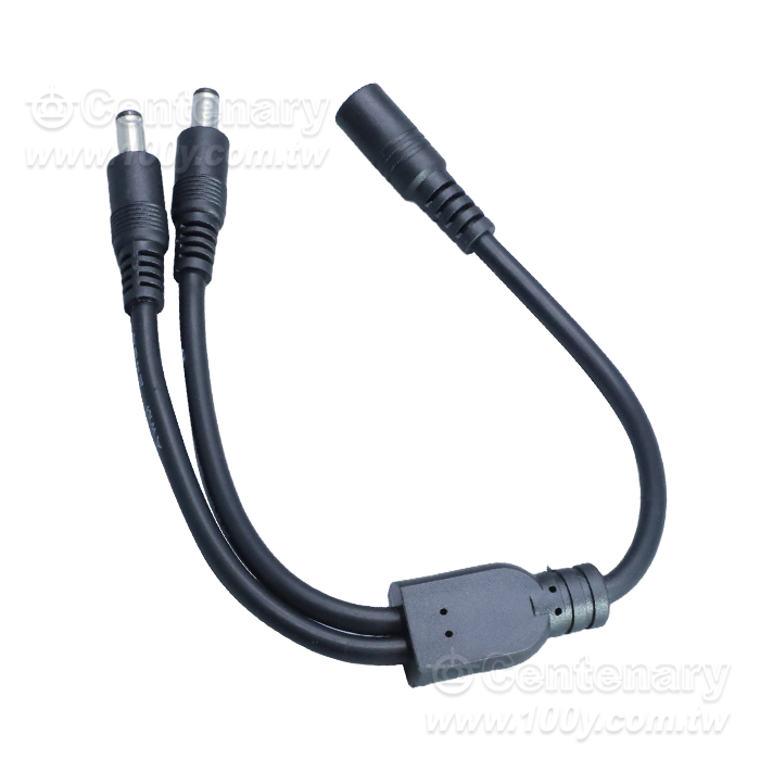 2*DC公頭轉-1*DC母頭 30cm - 166383 產品圖片