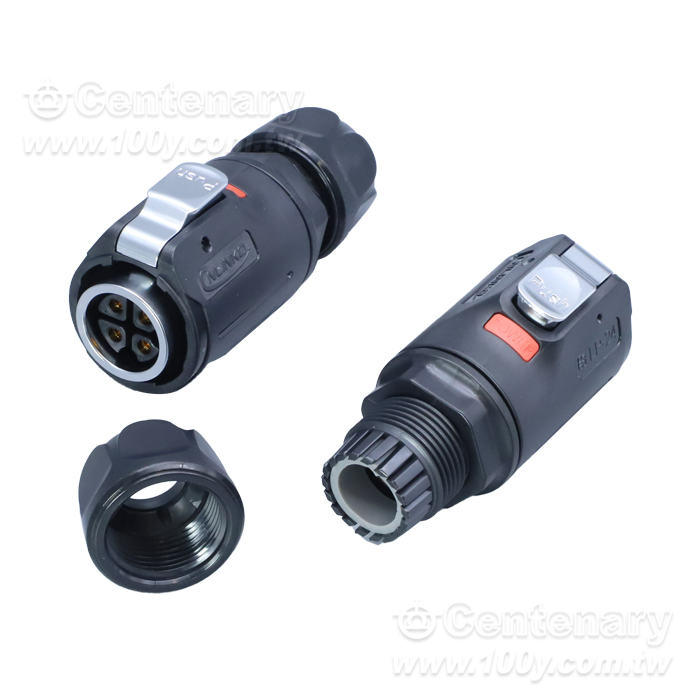 Cnlinko LP24 Type Female Plug (反裝)/Multi core power supply Industrial waterproof connectors - 119925 Product Image
