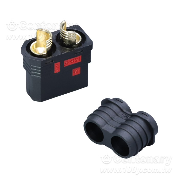 Anti-spark plug, high temperature resistant, 120A high current, RC model car power welding plug, Female plug - 166353 Product Image