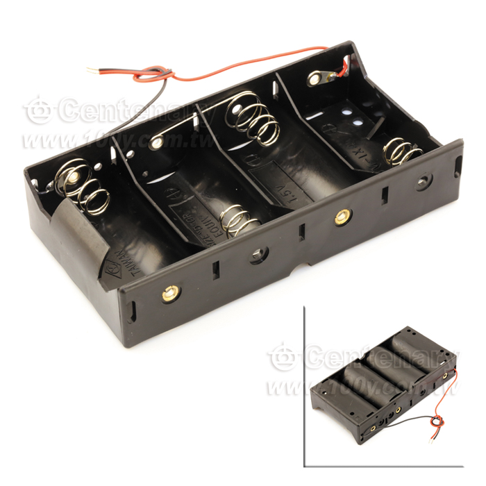 1號4只電池盒方型 - 5937 產品圖片