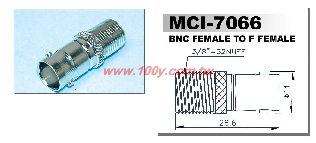 BNC 母 To F 母 ROHS - 48881 產品圖片