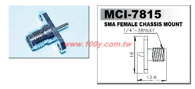 SMA Female Chassis Mount