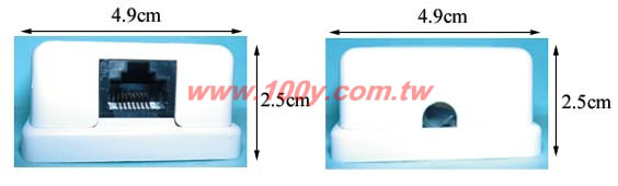 CAT5E單孔資訊插座 - 13832 產品圖片