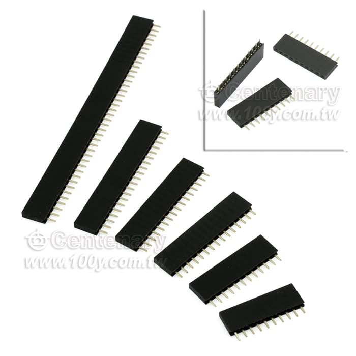 34P單排針母座 P:2.54mm【ROHS】