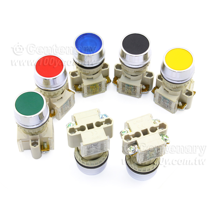 平頭圓型綠開關 2A (ROHS) - 34307 產品圖片