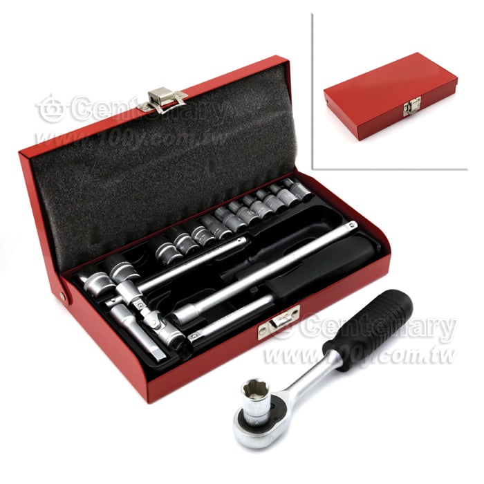 1/4" 頭套筒組19件 公制 - 16786 產品圖片