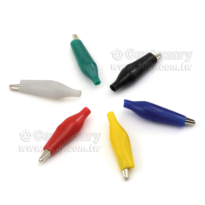 Miniature Insulated Crocodile Clips-Middle