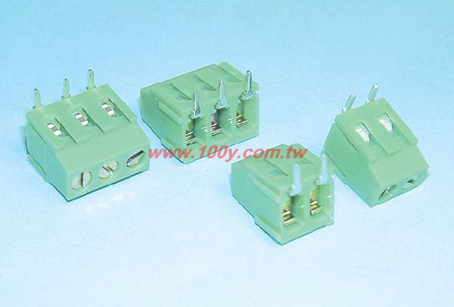 2P端子台 90° 300V/10A - 3409 產品圖片