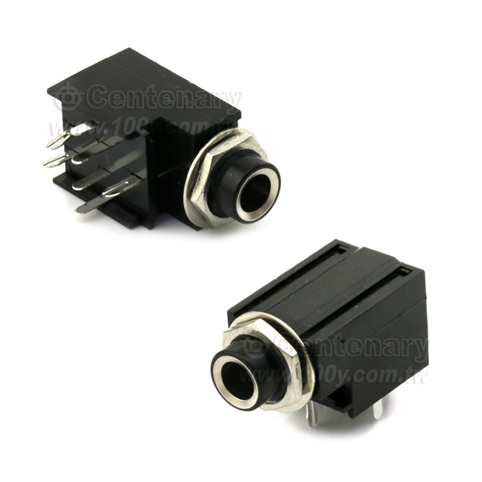 7P 6.3mm PCB Mounting MIC Socket