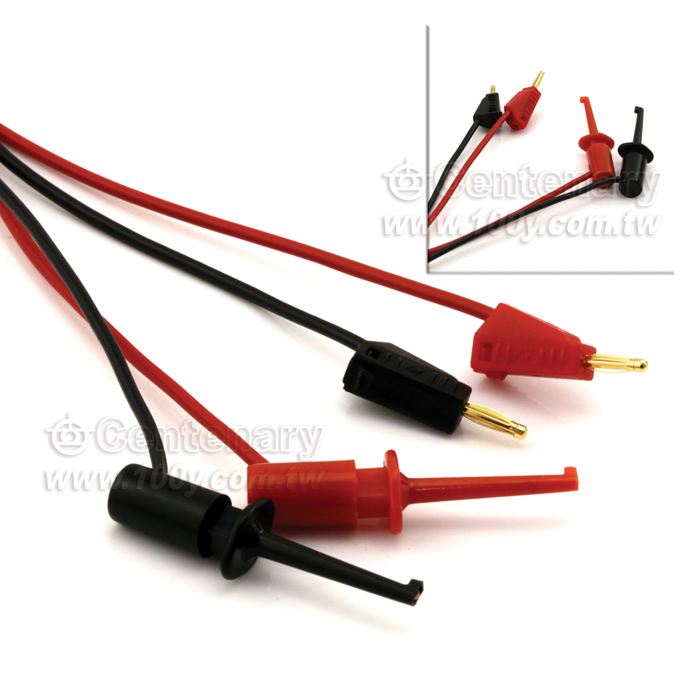 2mm Banana -Test Hook Leads